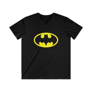 Batman Men's Fitted V-Neck Tee